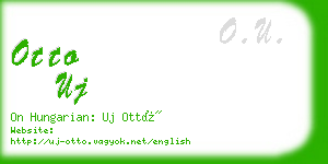 otto uj business card